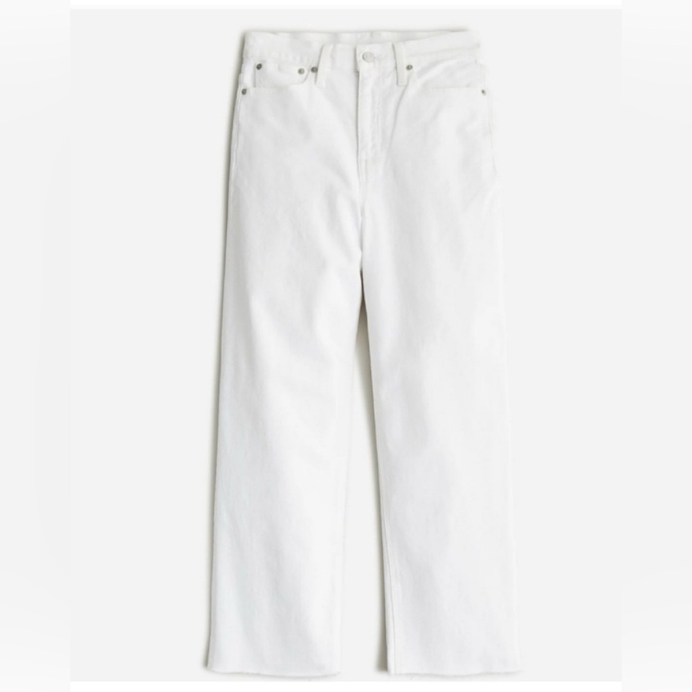 J. Crew Slim wide-leg jean in white wash - Picture 3 of 6